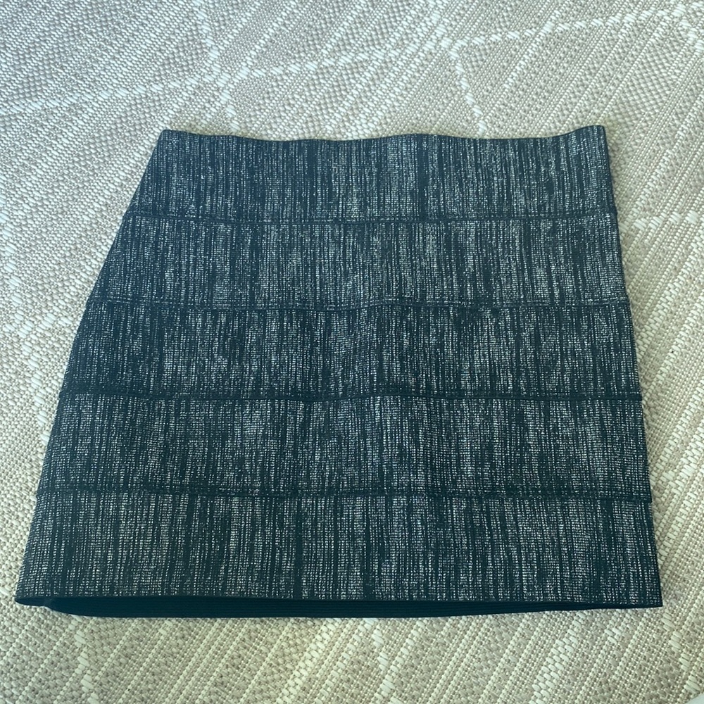 Glitter tight mini skirt